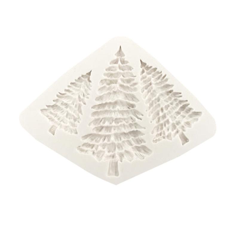 Silicone Fondant Mold Christmas Tree Shaped Diy Craft Sugar Chocolate Cake Decorating Tools