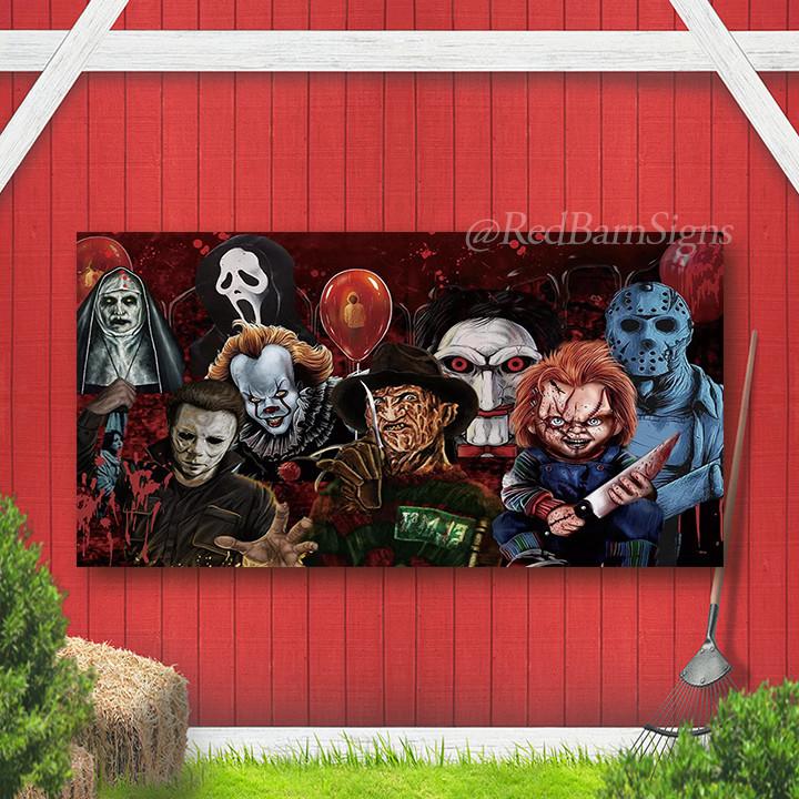 Halloween Ghost Backdrop Photo Background Banner Party Studio Decor