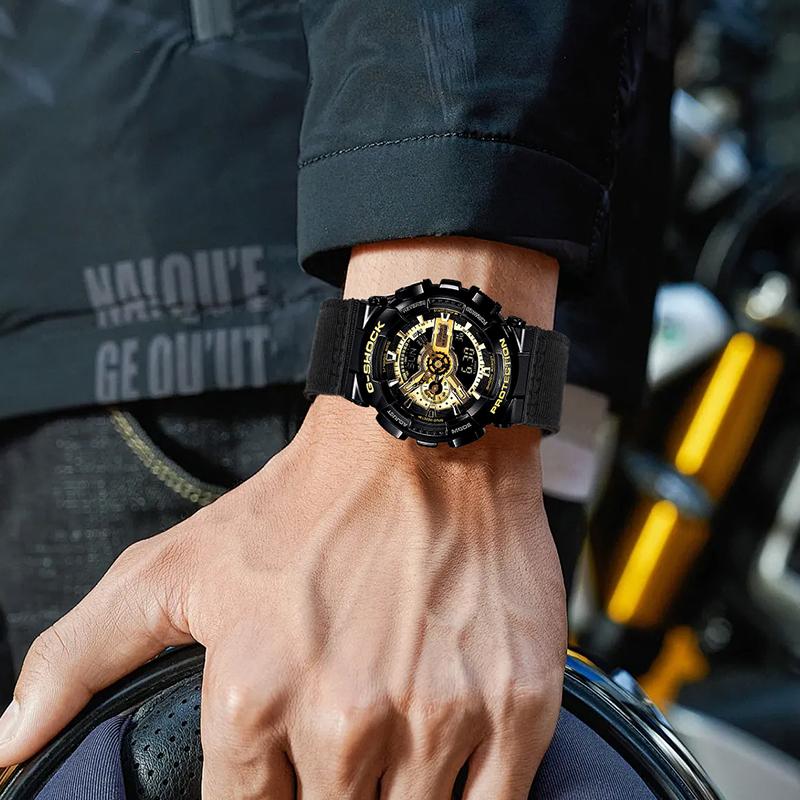 16mm Travel Loop Nylonarmband für Casio Uhr G-SHOCK GA110 100 120 GA900 GA2100 DW-5600 GW-B5600 GW-M5610 Sportband Zubehör