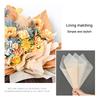 38pcs Milk Cotton Tissue Paper Florist Flower Wrapping Paper DIY Handmade Bouquet Crafts Gifts Packaging Wedding Party Supplies