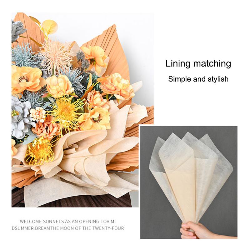 38pcs Milk Cotton Tissue Paper Florist Flower Wrapping Paper DIY Handmade Bouquet Crafts Gifts Packaging Wedding Party Supplies