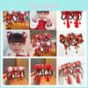 Unique Chinese Style Hairpins Headwear Bow Tassel Antique Kids Birthday Headgear