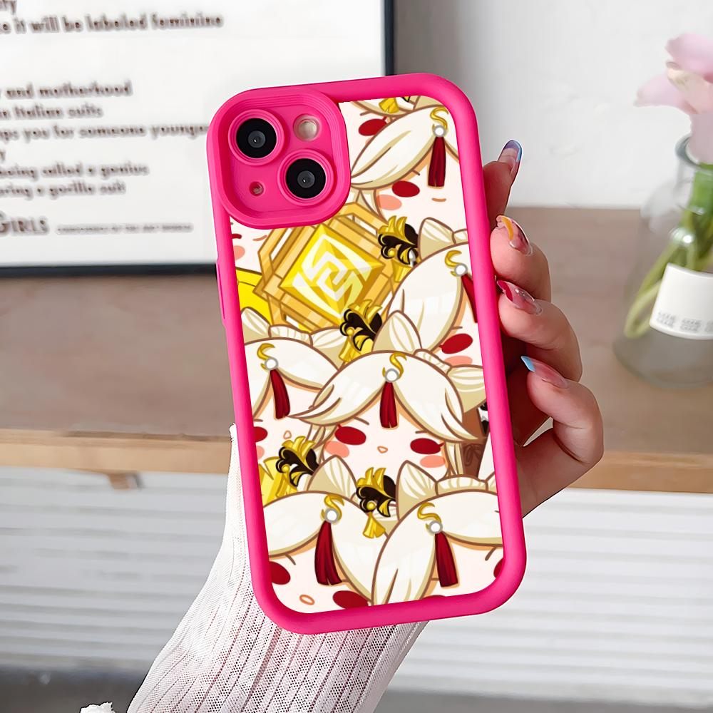 

Game GI Ningguang Thicken TPU Mobile Phone Case for iPhone 17 16 15 14 13 12 11 Air Pro Max Plus Colorful Cover iPhone 15