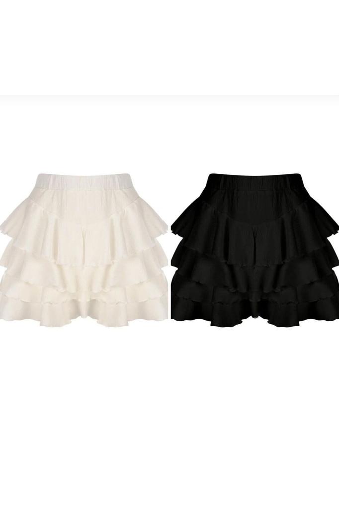 2-PIECE Mykonos Skirt Black and White