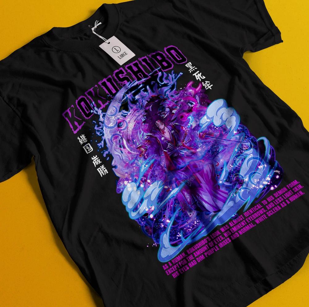 Demon Slayer Shirt Kokushibo Upper Moon 1 Tshirt Zenitsu TShirt Muzan Tanjiro S