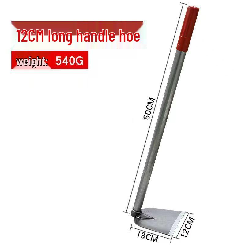 Multifunctional Manganese Steel Dual-Use Gardening Hoe and Rake with Handle for Planting, Digging, Weeding, and Flowering