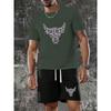 Everyday Casual Men's T-shirt Men's beach shorts Summer Men's short sleeve Shorts set street fashion men's short sleeve top