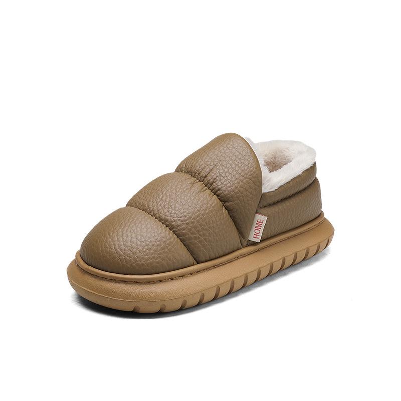 Winter Men's Cotton Slippers Men's Winter Bag Heel Non-slip Velvet Indoor Home Warmth Outer Thick-soled Cotton Shoes