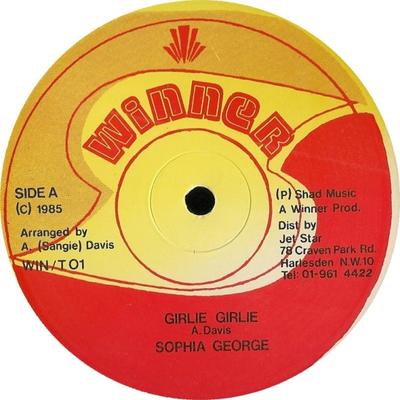 12inch Record SOPHIA GEORGE  WINNER ALL STARS  Girlie Girlie  Girl Rush WINT01 Winner 1985 UK Reggae Ska  Dub Used