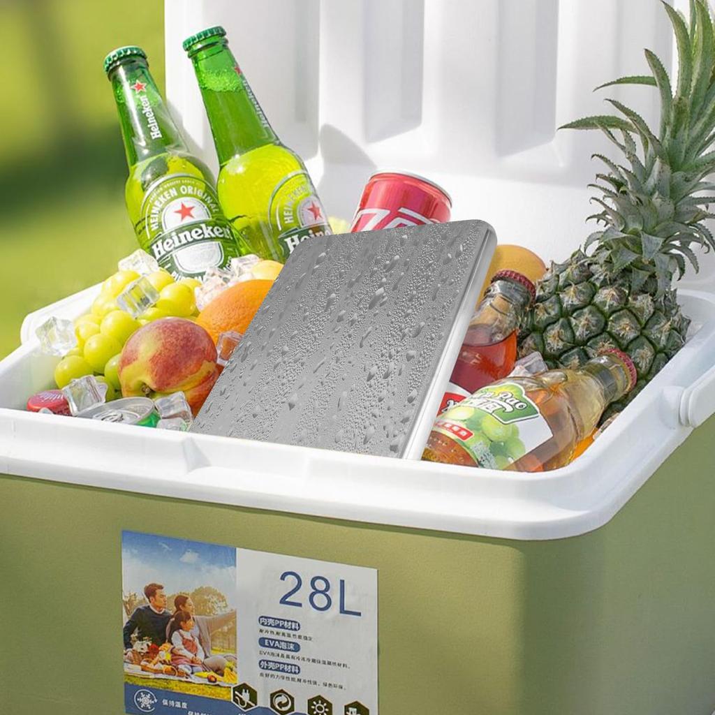 voocye Stainless Steel Ice Cooling Lunch Disaster Outdoor Hiking Pack, Long-Lasting, Powerful, Double-Fast Freezing, Sub-Zero Pack, Reusable,