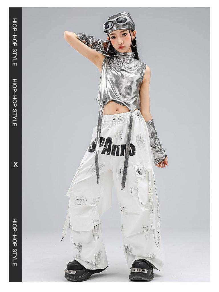 Children's Trendy Street Dance Hip-Hop Set - Jazz Dance Costume for Boys and Girls Fashion Show Wear