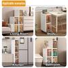 Foldable Storage Cabinet Bathroom Organizer Slim Cabinet Organizer Rack Pantry Cabinet Storage