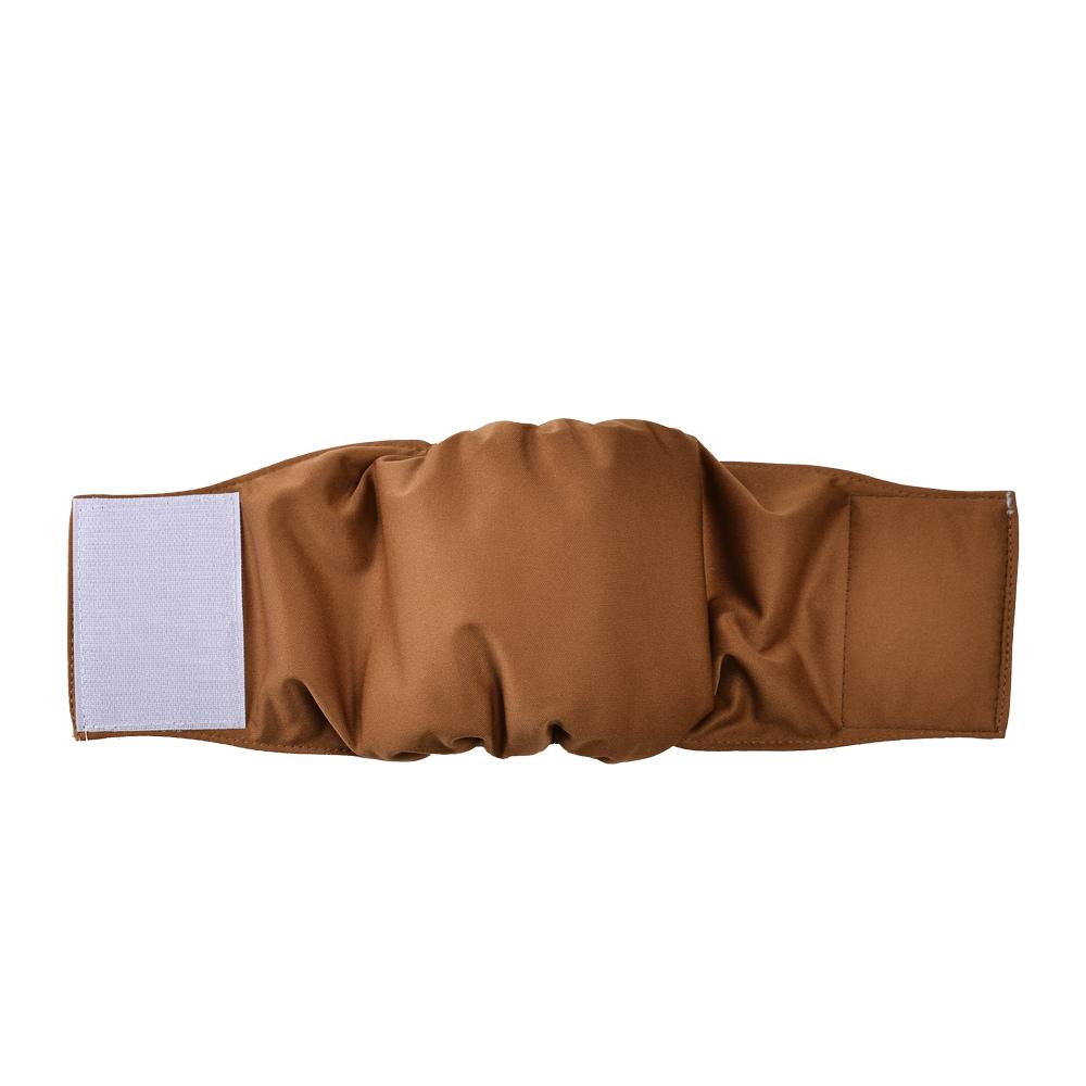 

Многоразовые моющиеся подгузники для кобелей, гигиенические трусы для питомцев, водонепроницаемые, непромокаемые, физиологические штаны для больших, средних, маленьких собак, йорков, лабрадоров M кофейный