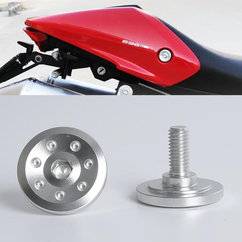 Motorcycle Rear Seat Screws For Ducati Monster 696 695 796 795 1100 Hump Fixed Bolt Aluminum Fairing Cover Hole Screws Decor