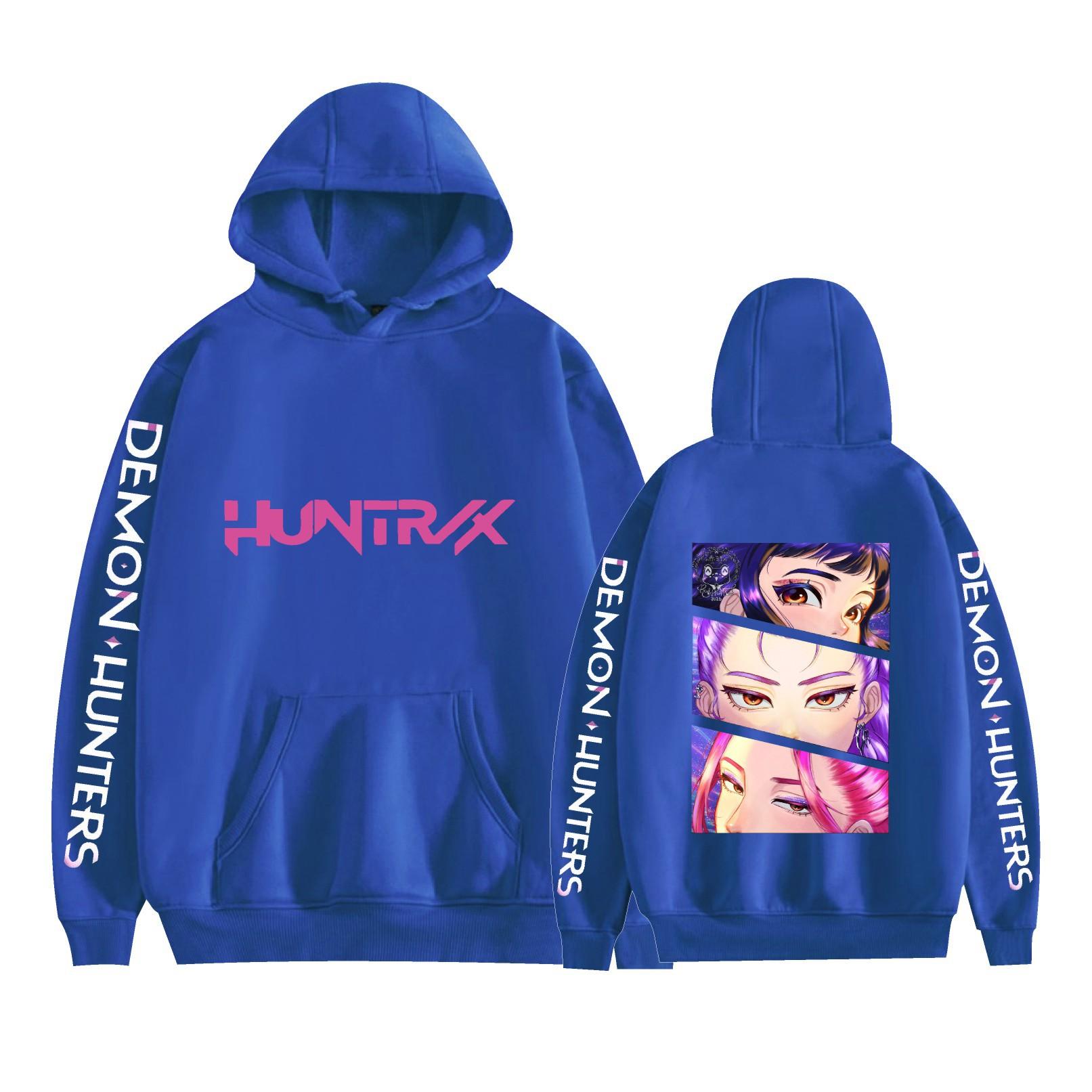 

Fashion KPop Demon Hunters Anime Men Women Hoodies Autumn Casual Pullover Hoodie Fashion Sweatshirts Hip Hop Sweatshirt Clothes XXS синій
