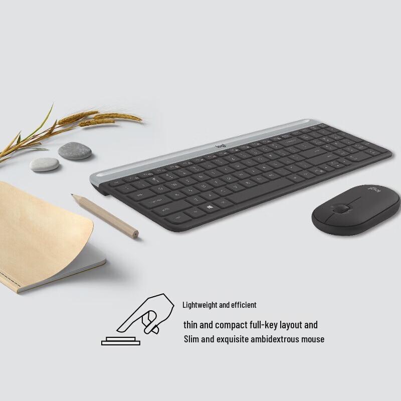

Logitech MK470 Slim Silent Wireless Keyboard and Mouse Combo