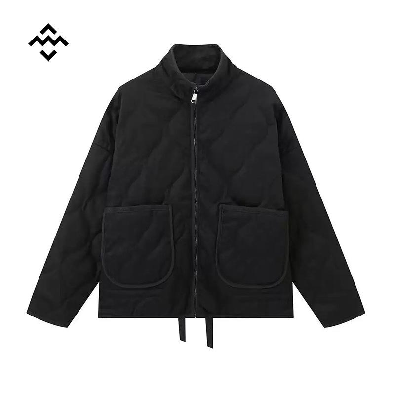 2025 Women's Urban Casual Washed Cotton Loose Stand Collar Jacket - Autumn/Winter Collection