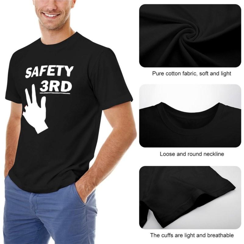 Safety Third T-Shirt cat shirts vintage clothes summer clothes men clothes