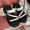 Premium thick-soled cool slippers female summer wear fashion fairy style with skirt muffin bottom beach shoes 2025 new