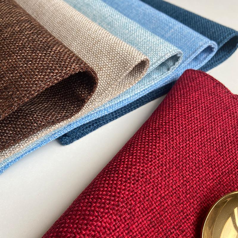 Double-layer Imitation Linen Fabric Placemat, Tableware Mat, Hotel Box Insulation Mat Ins Wind Home Coaster
