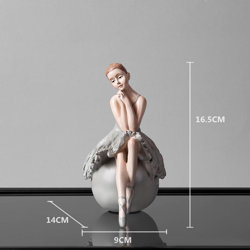 Nordic Creative Ballet Girl Ornaments Ins Wind Dancer Model Room Princess Room Soft Decoration Home Decoration
