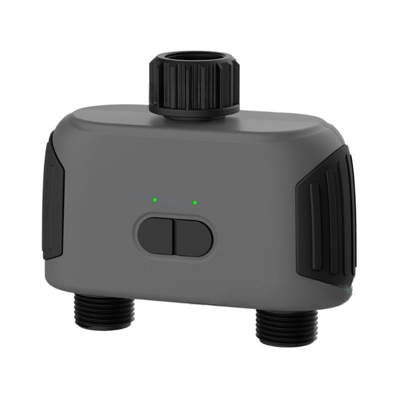 Double Port Water Timer Automatic Watering System Remote Control Irrigation Timer for Garden Greenhouse Sprinkler Timer