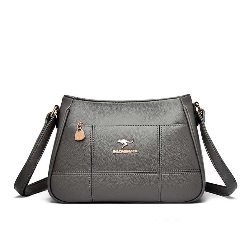 

Casual Soft PU Leather Bag, Fashionable Women s Shoulder Bag, Casual Crossbody Bag Suitable for Daily Use, Shopping, Commuting 28*11*20cm серый