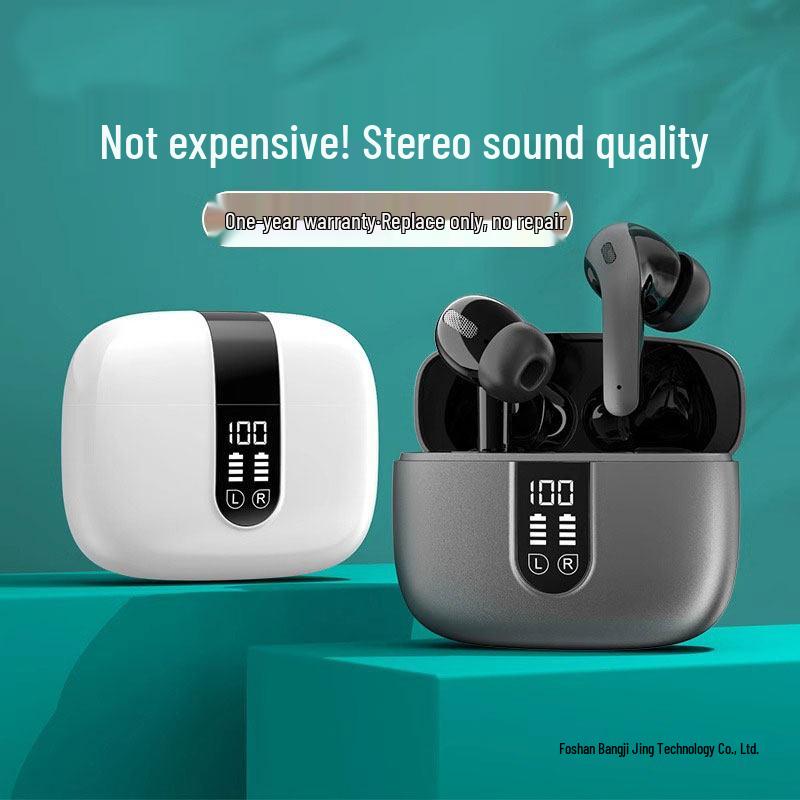 2026 High-Quality Noise-Cancelling Bluetooth Earbuds with Long Battery Life & Display, Compatible with Huawei, Apple, Xiaomi