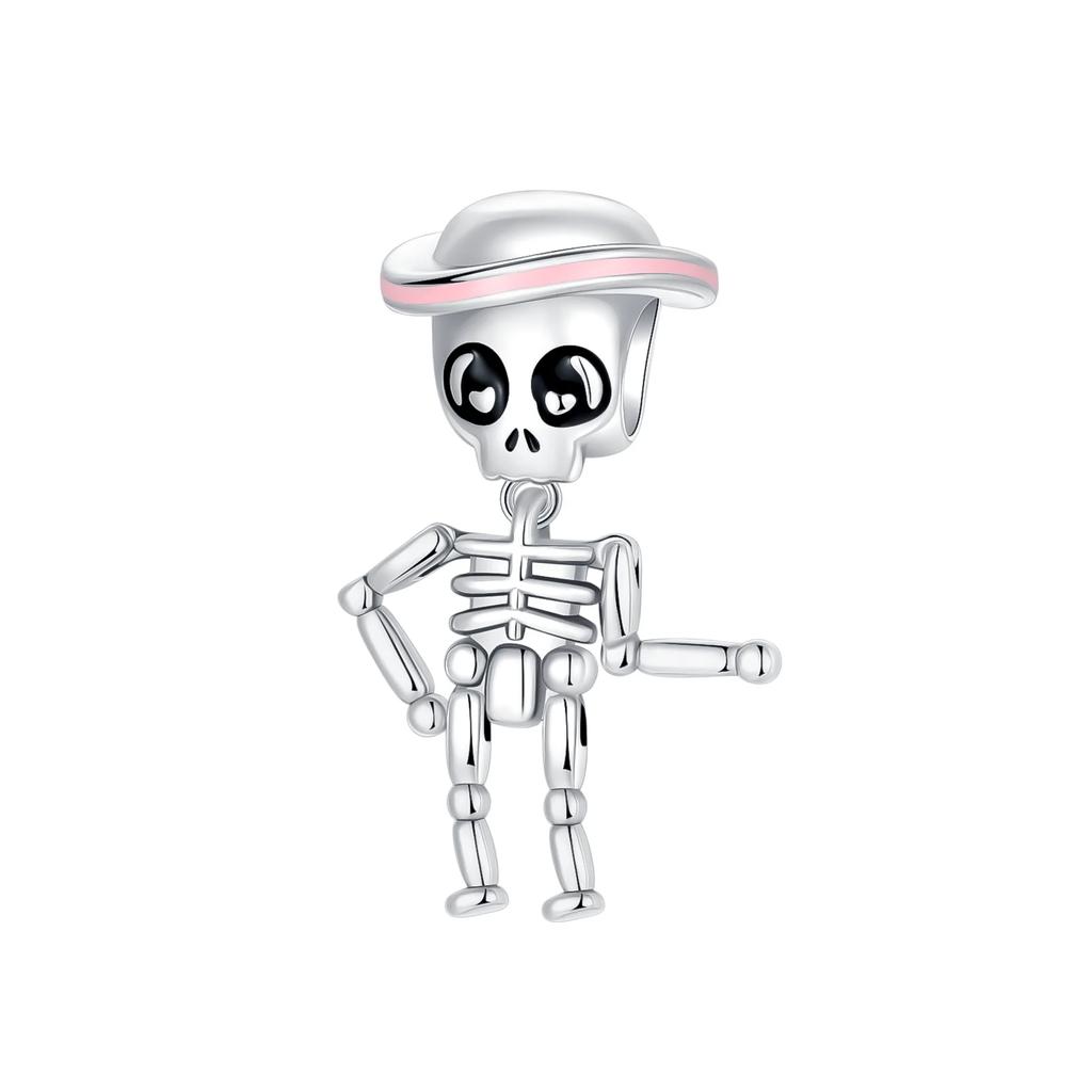 Funny Halloween Charm Bead Charms copper Pumpkin Ghost Witch Magic Hat Pendant Bead Compatible With Authentic Bracelets Necklaces Do It Yourself Jewel