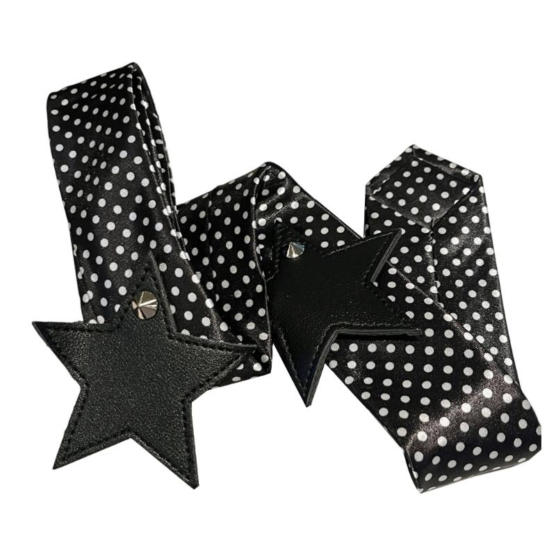 

Uniform Ties For Janpanese JK Uniform Cosplay Accessory Neckwear jk seifuku Anime Necktie with Dotted Star чорний