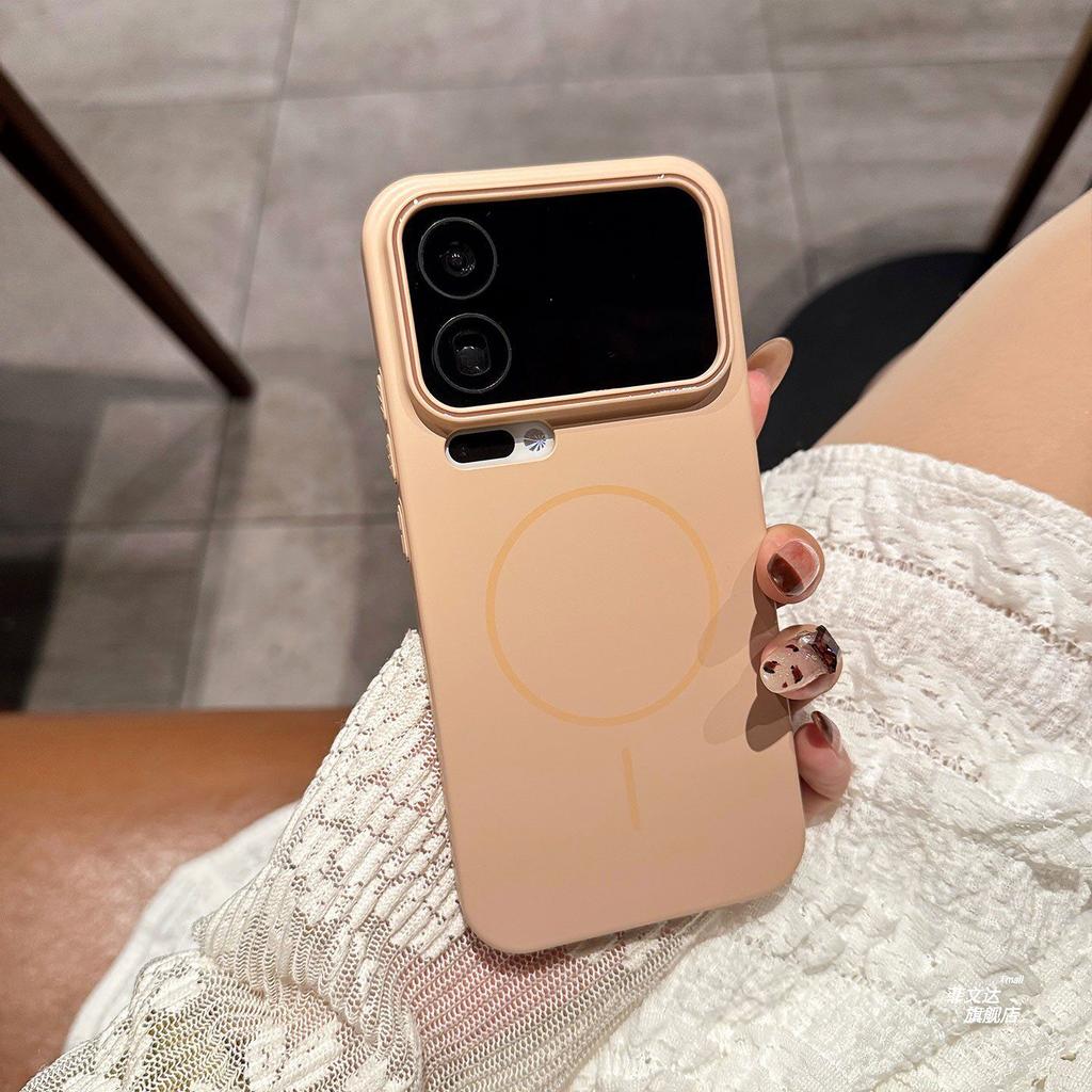 Applicable To Xiaomi 11promax Mobile Phone Case, Thin Ring Magnetic Suction 11pro, Fashionable and Simple 11ultra All-inclusive Anti-drop Red.