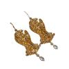 Antique Style Earrings French Light Luxury High-end Feel Unique Baroque Gold Niche Design