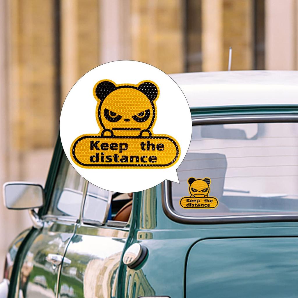 Fonney Reflective Sticker Car Decal - Keep Distance Sticker - Waterproof Car Accessories, High