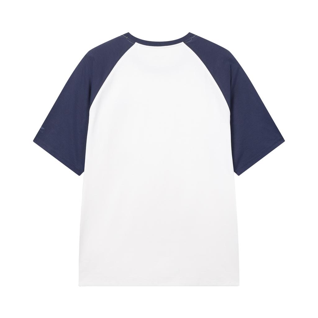 Li-Ning Round Neck Letter Print Couple T-Shirt Unisex Tops AHSWD33-1