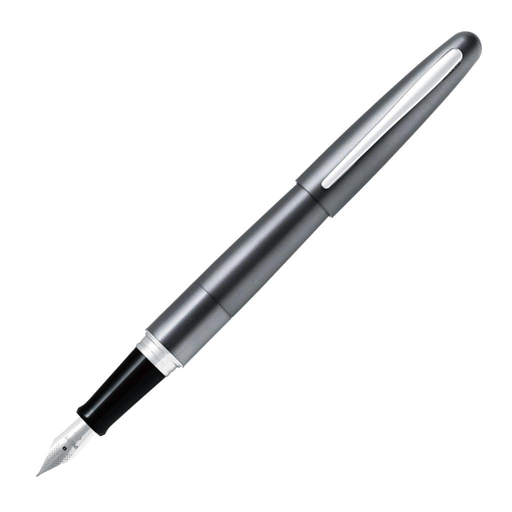 Pilot Cocoon Fountain Metallic Fine Pen, Gray, Nib, FCO-3SR-MGY-F