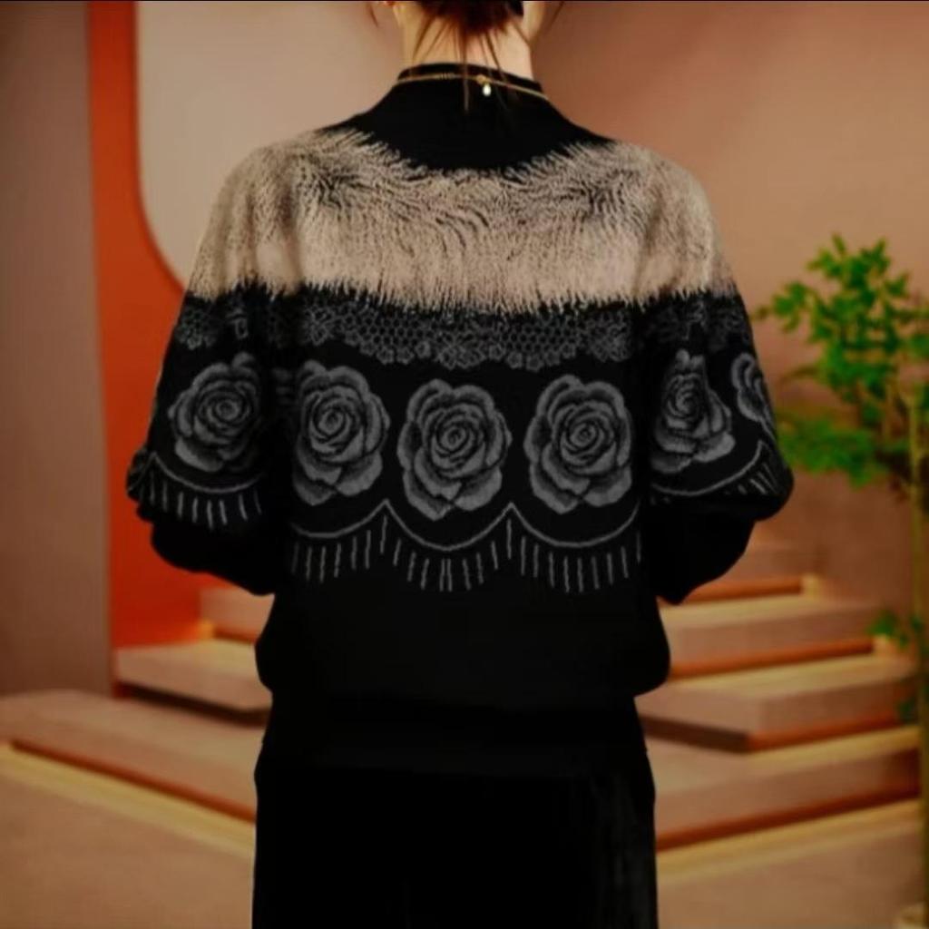 Winter Anti-Pilling Knit Wool Sweater - Stylish & Loose, Age-Defying Fashion for Women & Moms