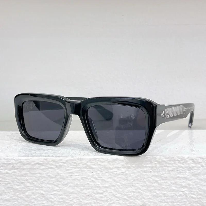 Ochelari de soare Ins JMM Walker Square Designer pentru bărbați și femei UV400, ochelari de vedere din acetat greu, realizați manual, clasici, de lux, cu carcasă