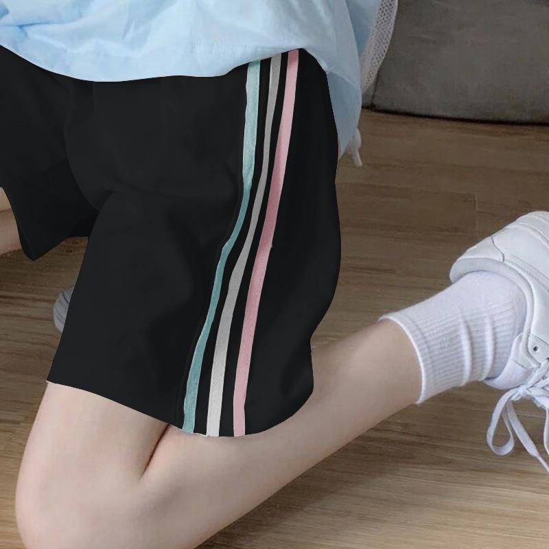 Sports and Leisure Shorts for Women's Summer Wear, Thin Running Five-point Wide-leg Pants, Home Hot Pants, Thin Students