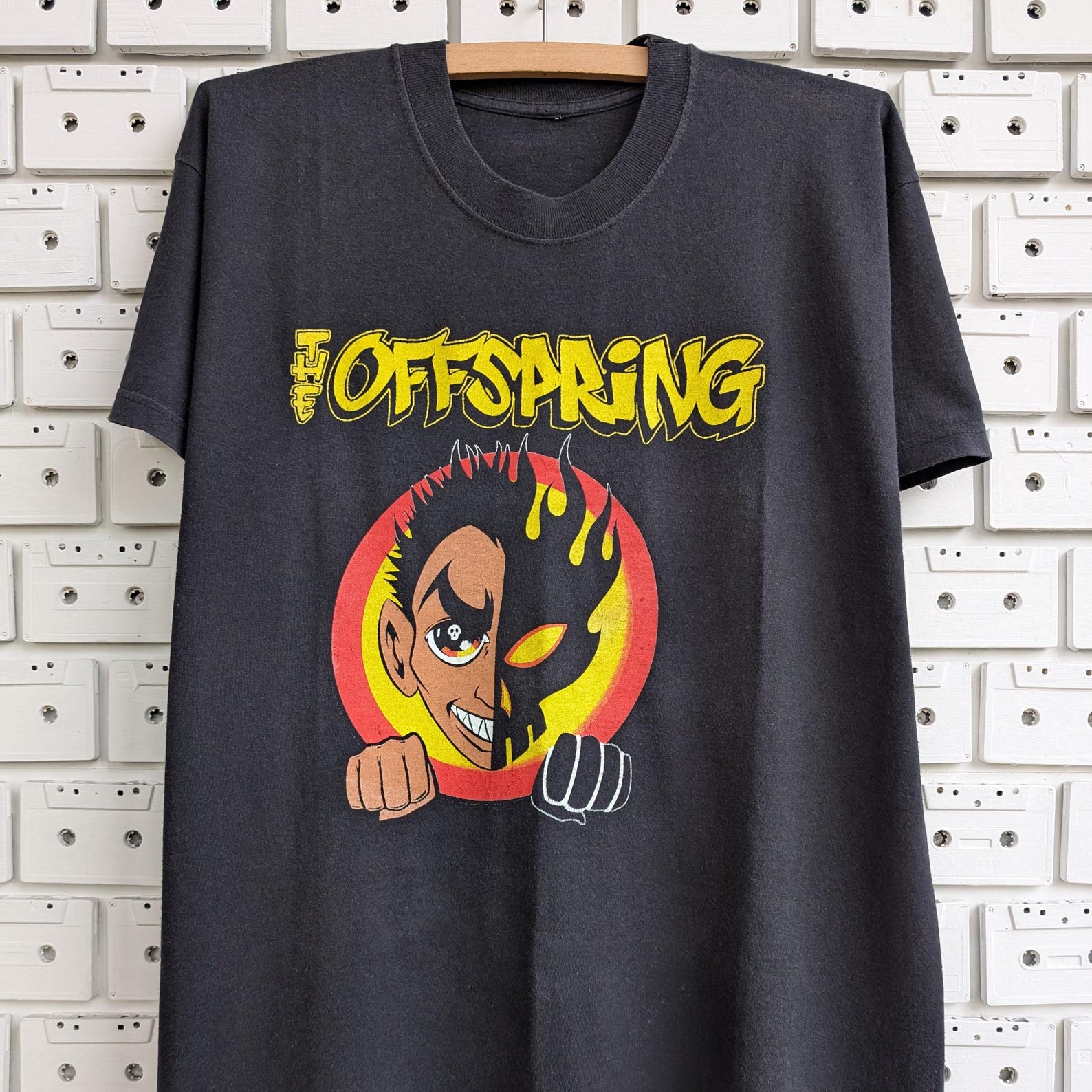 Vintage 00s The Offspring T shirt Conspiracy of One Punk Rock Band Merch Tee Size L S