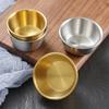 Korean Stainless Steel Small Sauce Cup Seasoning Spice Dishes Ketchup Hot Pot Dipping Bowl Saucer Tableware Kitchen Supplies