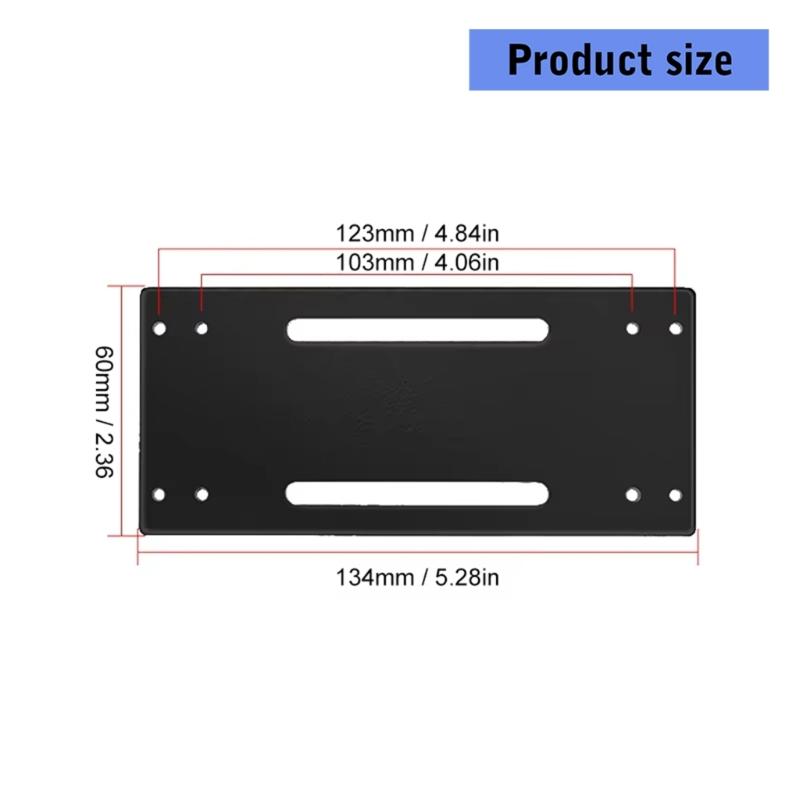 Adjustable Automotive Fan Mount Corrosion Resistant Metal Bracket 360 Degree Rotation Easy Installation Car Cooling Accessory