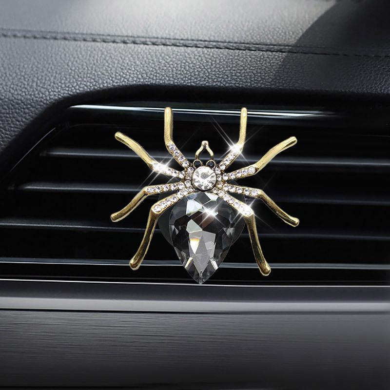 New Diamond Spider Style Perfume Bottle Car Air Conditioning Outlet Perfume Car Perfume Car Interior Accessories Car Fragrance