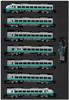 Greenmax N Gauge 30538 E653 Series Fresh Hitachi Green Set Finished 7-Car (with Motor) (Pre-painted Product)
