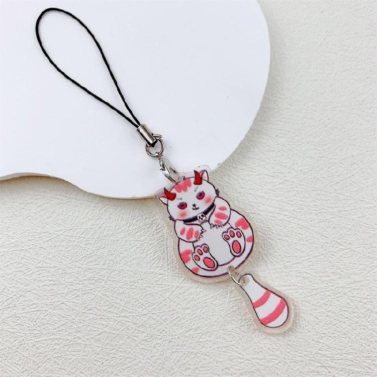 Eye Catching Acrylic Cat Keychain Functional Keyring Phones and Keys Decoration Great for Gifting To Friend and Family