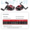 Black & Red Water Drop Fishing Rod & Reel Set with Anti-Explosion Line for Long-Distance Casting