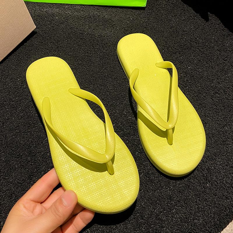 

Новые женские шлепанцы летняя обувь нескользящие уличные сандалии обувь-шины студентки повседневная пляжная обувь 40/41 зелёный