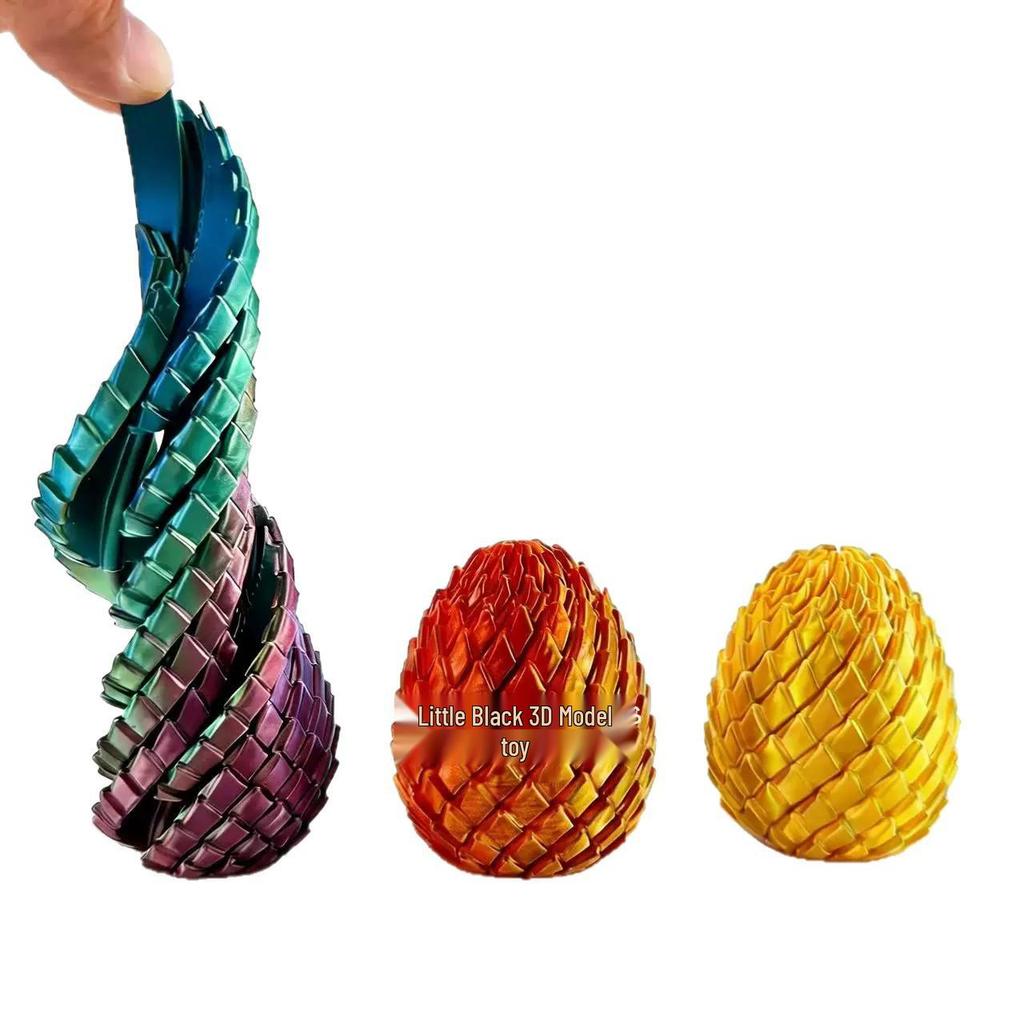 3D Printed Transforming Dragon Egg Decompression Ball for Kids and Adults