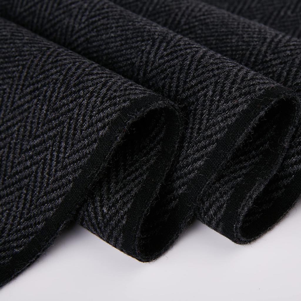 [YOUMMY] Men's Patterned Scarf Warm, Business-Style, Thick, Oversized