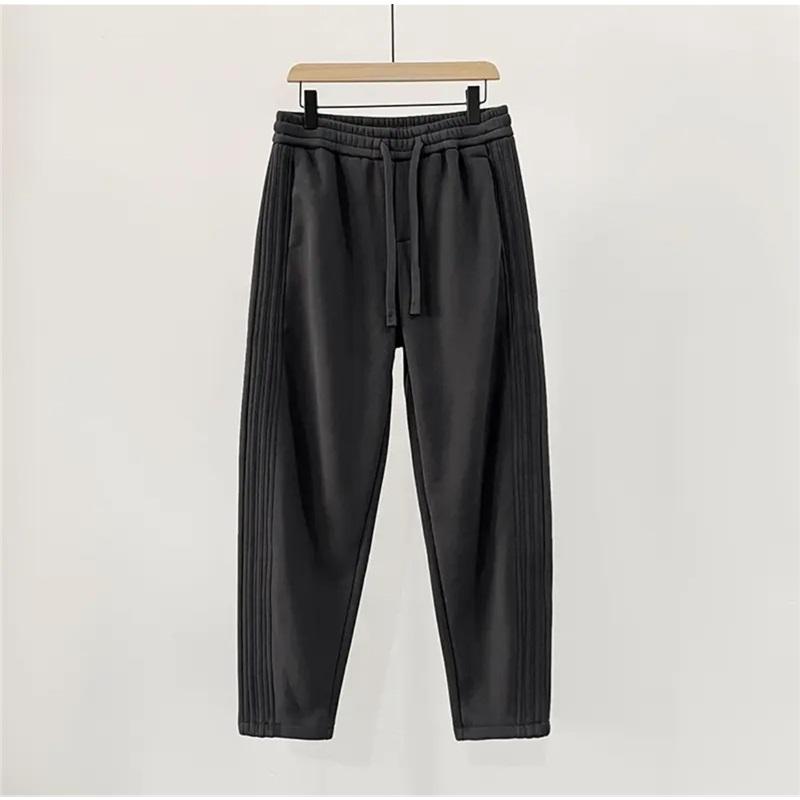 Stand-up Banana Pants, Loose Wide-legged Couple's Silhouette Scimitar Pants, Solid Color Casual Sweatpants, Korean Style Trend