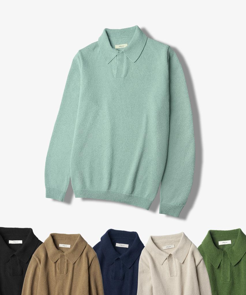 HALBKREIS LAYOUT T20026 Boucle Collar Knit_6 Color